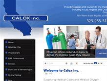 Tablet Screenshot of caloxinc.com